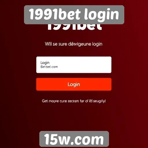 Opcões de login no site 1991bet