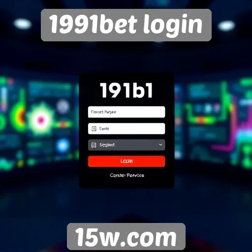 Interface do usuário do 1991bet login